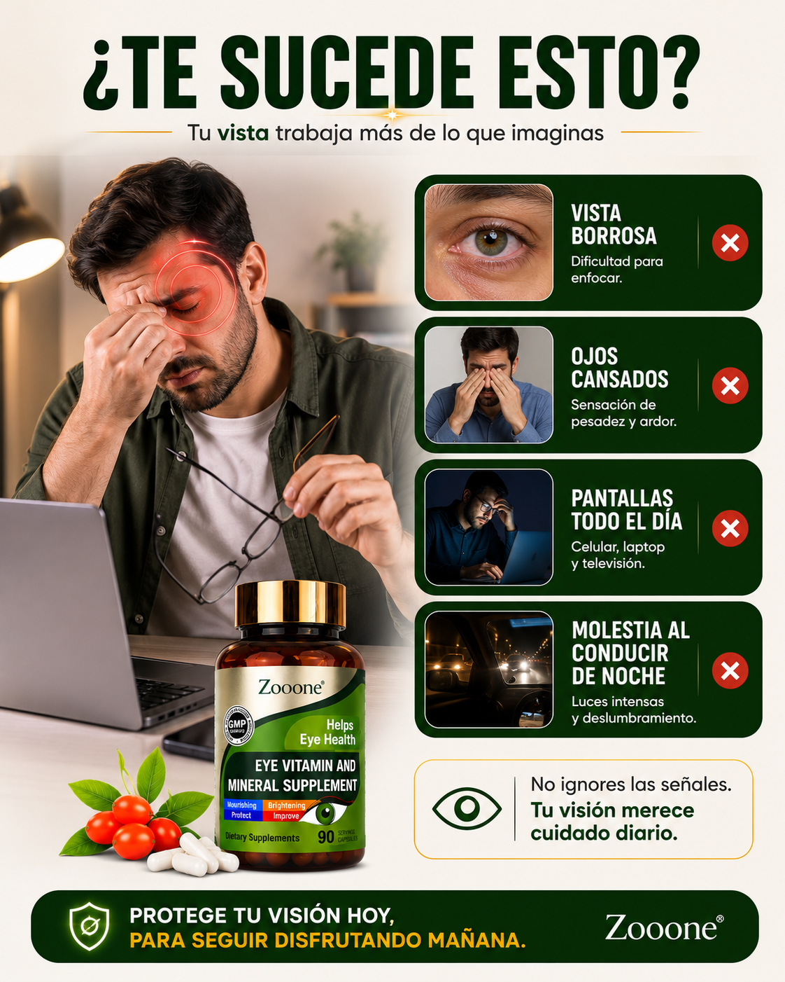 ZOONE 90 CÁPSULAS | VISIÓN