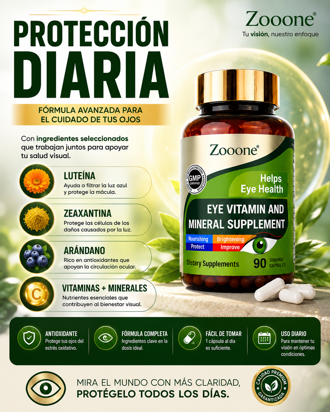 ZOONE 90 CÁPSULAS | VISIÓN