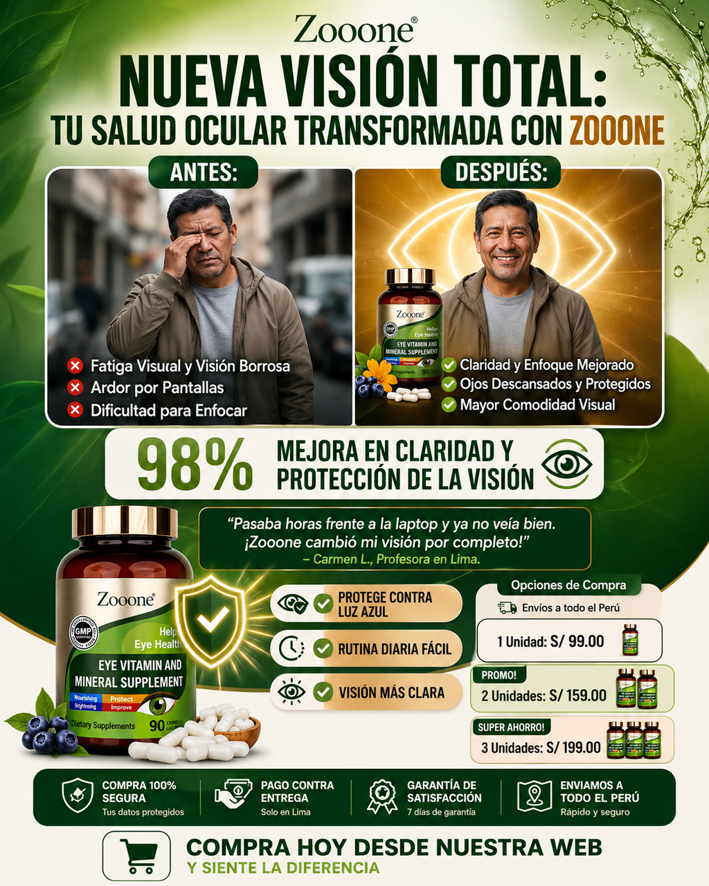 ZOONE 90 CÁPSULAS | VISIÓN