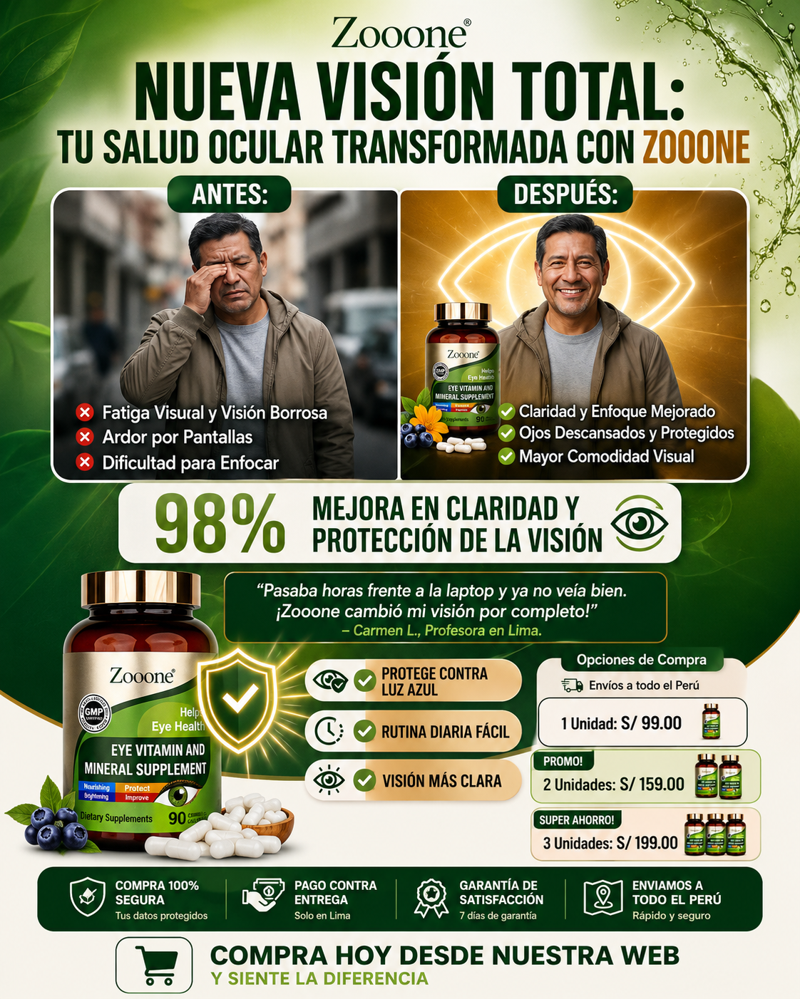 ZOONE 90 CÁPSULAS | VISIÓN