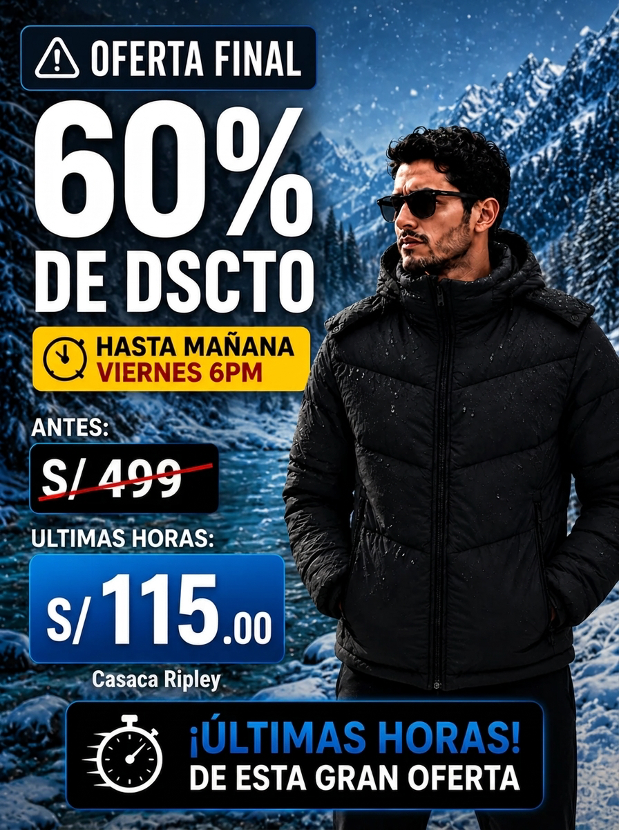 Casaca Ripley - Abrígate con estilo y diseño europeo